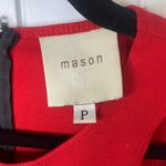 Mason red cutout sheath dress minimalist quiet luxury XS career party date night Photo 4