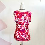 Elle Floral Babydoll Top Romantic 2000s Fairycore Coquette Retro Pink Medium Photo 2