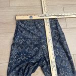 KiraGrace Blue Floral Paisley High Waisted Ankle Full Length Legging Size S Photo 2