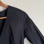 ZARA  Black Long Sleeve Wrap Design Poplin Cropped Wrap Blouse Top size S Photo 4