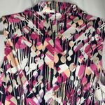 Christopher & Banks  Medium Full Zip Vest Pink Lavender White Black‎ Photo 5