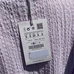 Pull & Bear NWT  Ruffled Top With Elastic Hem in Lilac Photo 7