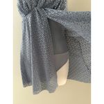 Nicole Miller  1 piece Swimsuit Size Small Blue Crochet Swimdress Festival Photo 4