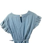 The Impeccable Pig Chambray Wrap Mini Dress Medium Photo 7