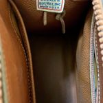 Dooney & Bourke Vintage Leather Brown & White Satchel Photo 5