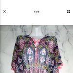 Express Multicolor Floral Print Cinch Cover Up New Photo 1