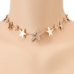 Gold Star Choker Necklace Photo 0