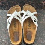 Betula by Birkenstock Vinja White Patent Crisscross Sandals Size 8 Photo 2