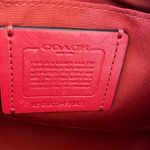 Coach  Brown and Red Signature Satchel Photo 6