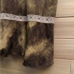 Candie's Y2K Size Large Brown Tie Dye Lace Trim Flutter Elbow Sleeve Midi Dress Photo 3