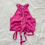 ZARA Satin Pink Halter Top Photo 1