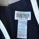 Julian Taylor  Navy/White Long Sleeve Dress SIZE 12 Photo 2