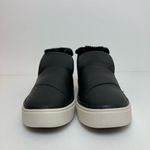 Toms 🌸 New Paxton Black Leather Faux Fur Lined Opening Ortholite Slip On Shoes Photo 1