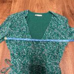 The East Order Womens Nordstrom Gizele Green Mini Wrap Dress Size Small L/S Photo 9