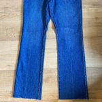 J.Crew Full Length Demi Boot Medium Wash Jean Size 27 or 4 raw hem Photo 8