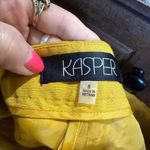 Kasper  Yellow Cropped Ankle Pants Photo 3