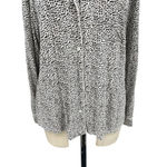 Eberjay Eberjey Gisele Long Sleeve Pajama Top Ivory Brown‎ Spotted Print Size Medium Photo 2