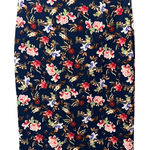 Philosophy Bold Floral Pencil Skirt Navy Stretch Workwear Size 10 Midi Workwear Blue Photo 0