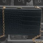 A New Day Green Crocodile Buckle Closure Mini Clutch Crossbody Handbag Photo 10