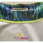 TutuBlue Full Zip Womens XS Blue Green Rash Guard UPF50 Thumbhole Pocket Photo 6