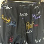 LuLaRoe  Rise Collection - Infinite Joggers - Black Paris London Rome Size XS EUC Photo 2