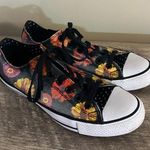 Converse  All Star Lace Up Sneakers Shoes Floral Canvas Polka Dots Women’s Sz 10 Photo 0