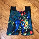 Nike  Black/Blue Paradise Pattern Legging Photo 2