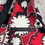 ZARA short dress small, lovely red/pink black white flowered pattern Photo 5