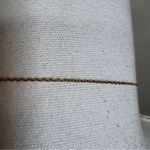 Minimalist Liquid Gold Tone Necklace Extra Long Lariat Dressy Formal Costume Photo 2