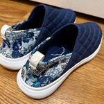 Vera Bradley  Blue and White Quilted Slip-On Sneakers size 11 Photo 1