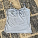 No Boundaries  Y2k Blue Tank Top Multicolored Beads Women's Teen Size L (11-13) Photo 2