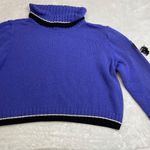 Vintage St. John Sport by Marie Gray Turtleneck Sweater Womens Medium Purple USA Photo 3