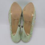 Kiss Kouture Celine Light Mint Green Peep Toe Beaded Platform Heels Size 8.5 Photo 10