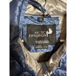 ARCTIC EXPEDITION Puffer Coat Packable Jacket Women’s XL Metallic Blue Warm EUC Photo 2
