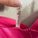 Lucy in the Sky Harley Satin Corset Maxi Dress in Pink Photo 3