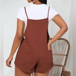 Women's Casual Short Bib Overalls Photo 4