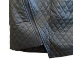 LF Faith in Love Zip Asymmetrical Quilted Faux Leather Mini Skirt Black Size 8 Photo 1