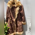 Baby Phat  Brown Faux Fur Women’s Brown Coat Size Large Vintage VTG Photo 1