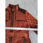 Vince Camuto  Diamond Quilted Full Zip Jacket Rust Orange Size Large Photo 5