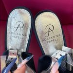 Adrianna Papell  Fiora Navy Slingback Peep Toe Heels Photo 5