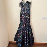 Ellie Wilde NWT  Mon Cheri strapless beaded black floral prom dress size 2 Photo 85
