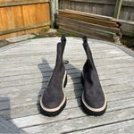 Open Edit Mya Lug Sole Chelsea Women Boots Grey Anthracite Size 11 Photo 3