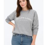 Women's Yellow Label Grey & White Crewneck Sweatshirt M Gray Size M Photo 0