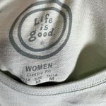 Life is Good Shirt Womens M Green I Like It Here Beach Lounge Chair Classic Fit Photo 4