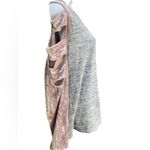 143 Story  by Line Up grey and lavender long sleeve blouse Photo 1