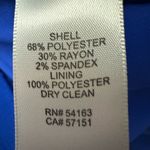 Eliza J  Royal Blue Pocket Detail 3/4 Sleeve Crepe Dress Size 4 Photo 3