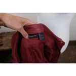 Shape FX Vintage Red Leather Motorcycle Fashion Western Jacket Womens 8 (S/M) Photo 5