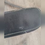 Fossil Vintage Y2K era  black leather shoulder bag with white stitching. Photo 6