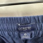J.Crew NEW Linen Blend Slim Wide Leg Drawstring Pant Pockets Relaxed Navy US 6 Photo 7