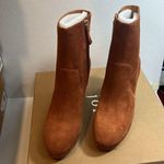 Joie Livia Suede Booties Whiskey color casual classic stylish chic dress cute Photo 0